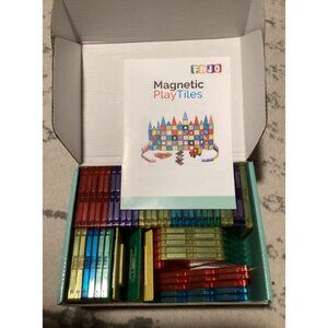 Magnetic Tiles, 100PCS Building Blocks, Magnets Building Set, STEM Toys